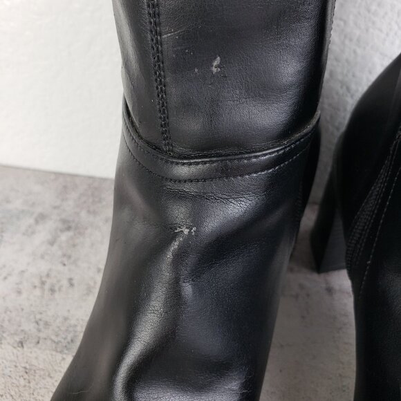 Vintage Mootsies Tootsies Booties Vegan Leather Chunky Y2K Square Toe size 8.5M - Picture 14 of 15